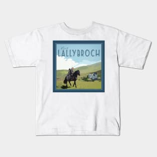 Visit Lallybroch Vintage Travel Poster Kids T-Shirt